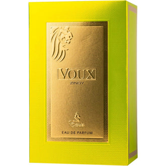 Sticla de parfum Emir Voux Zingy 100 ml, design elegant si luxos, cu finisaje atent lucrate, potrivit pentru iubitorii de parfumuri orientale rafinate